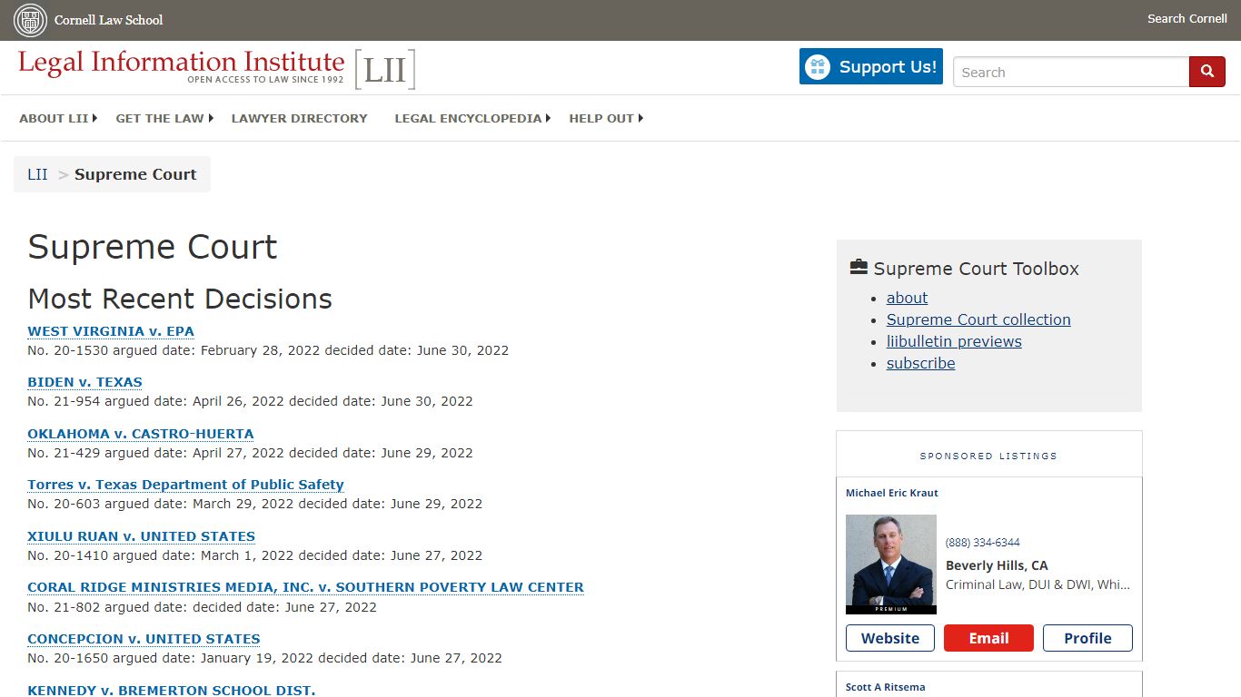 Supreme Court | US Law - LII / Legal Information Institute